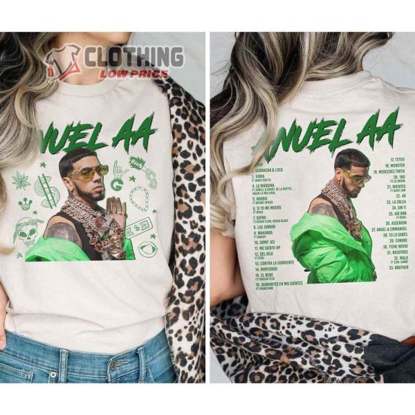 Anuel AA Country Music Tour 2023 Merch, Anuel AA Tour Dates 2023 Shirt, Anuel AA World Tour 2023 Setlist T-Shirt