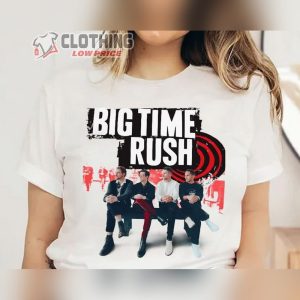Big Time Rush Tee Shirt, Big Time Rush Forever Tour Merch, Big Time Rush Band T Shirt For Fan