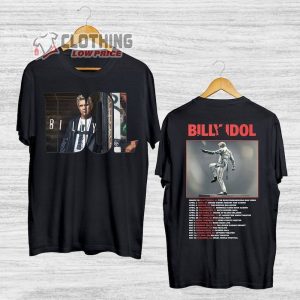 Billy Idol Live Tour 2023 Shirt Billy Idol Concert 2023 Shirt Billy Idol World Tour 2023 Merch