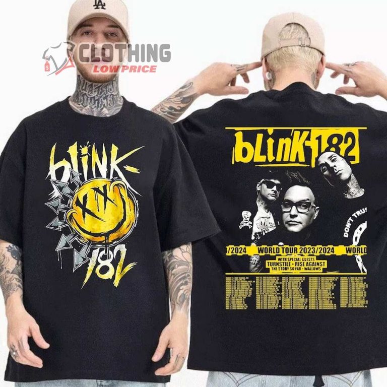 Blink 182 The World Tour 20232024 Unisex TShirt, Blink 182 Rock And