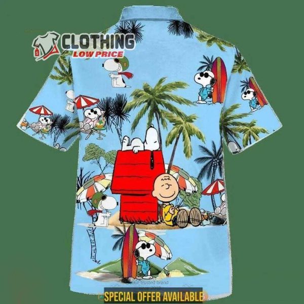 Charlie Brown Snoopy Dog House Funny Hawaii Shirt, Charlie Brown Peanuts Snoopy Glasses Beach Summer 3D Hawaiian Shirt