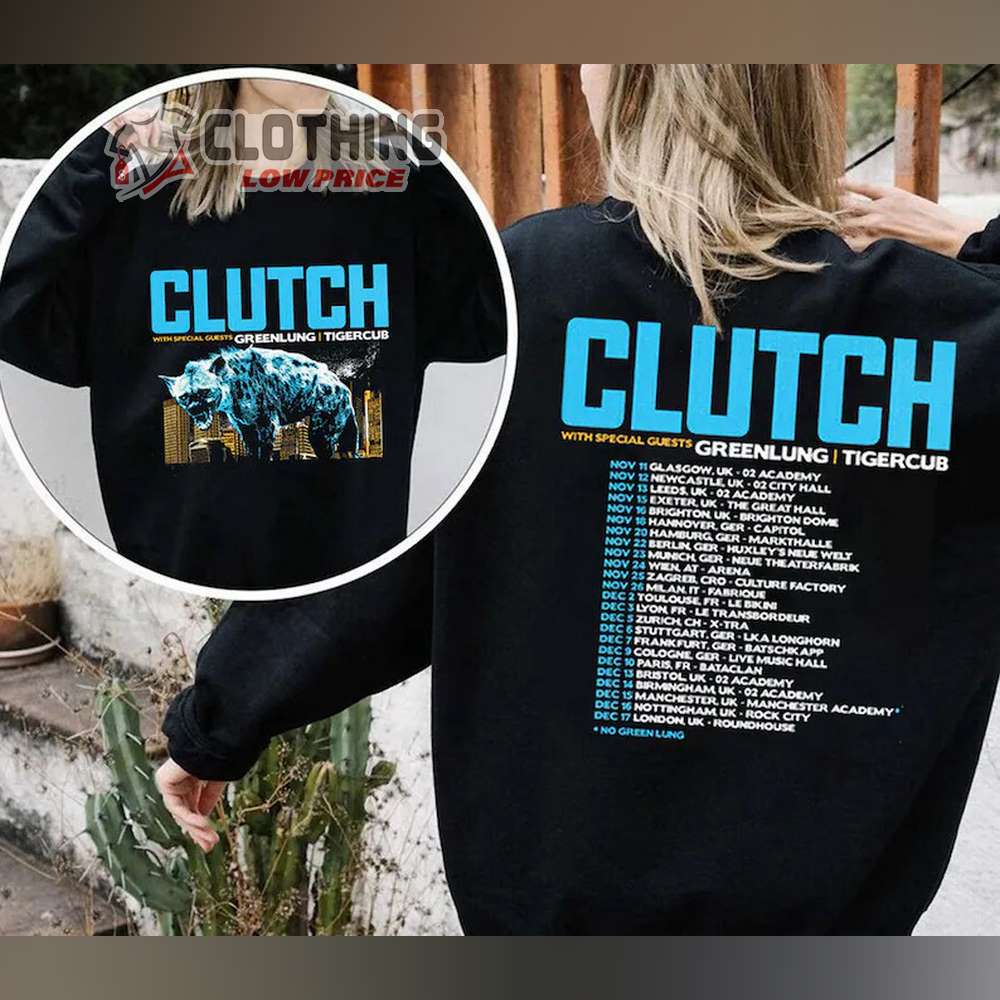 clutch tour merch