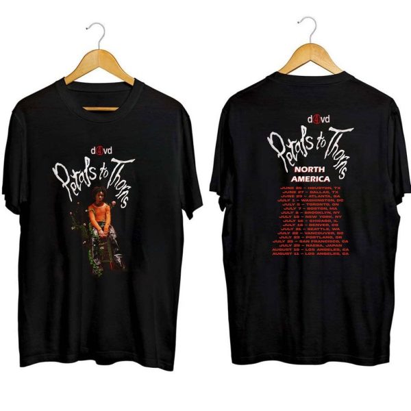 D4Vd World Tour 2023 Merch, D4Vd Petals To Thorns Tour 2023 Shirt, D4Vd North America Tour Dates T-Shirt