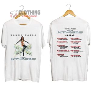 Danna Paola XT4S1S Tour 2023 USA Merch Danna Paola 2023 Tour Shirt Danna Paola 2023 Tour Setlist T Shirt 2