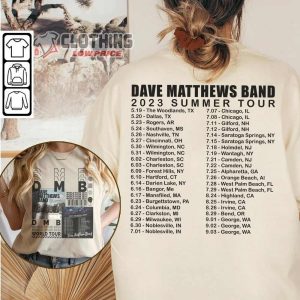Dave Matthews Band Music Merch Dave Matthews Band 2023 Summer Tour Shirt Dave Matthews Band Music North American Album Monsters T Shirt 3