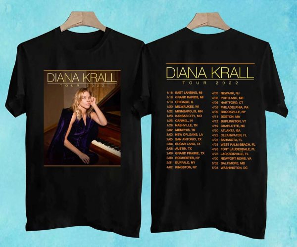 Diana Krall Tour 2022 T- Shirt, Diana Krall Tour 2023 T- Shirt, Diana Krall Tour 2023 Setlist T- Shirt