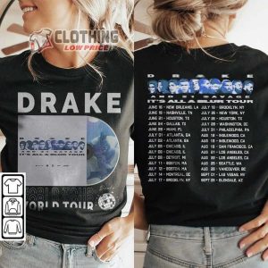 Drake Rap Hiphop ItS All A Blur Tour 2023 Album Merch Drake Rapper Shirt2