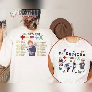 Ed Sheeran Bad Habits Tour 2023 Shirt Ed Sheeran Concert 2023 T Shirt The Mathletics Tour 2023 Merch4