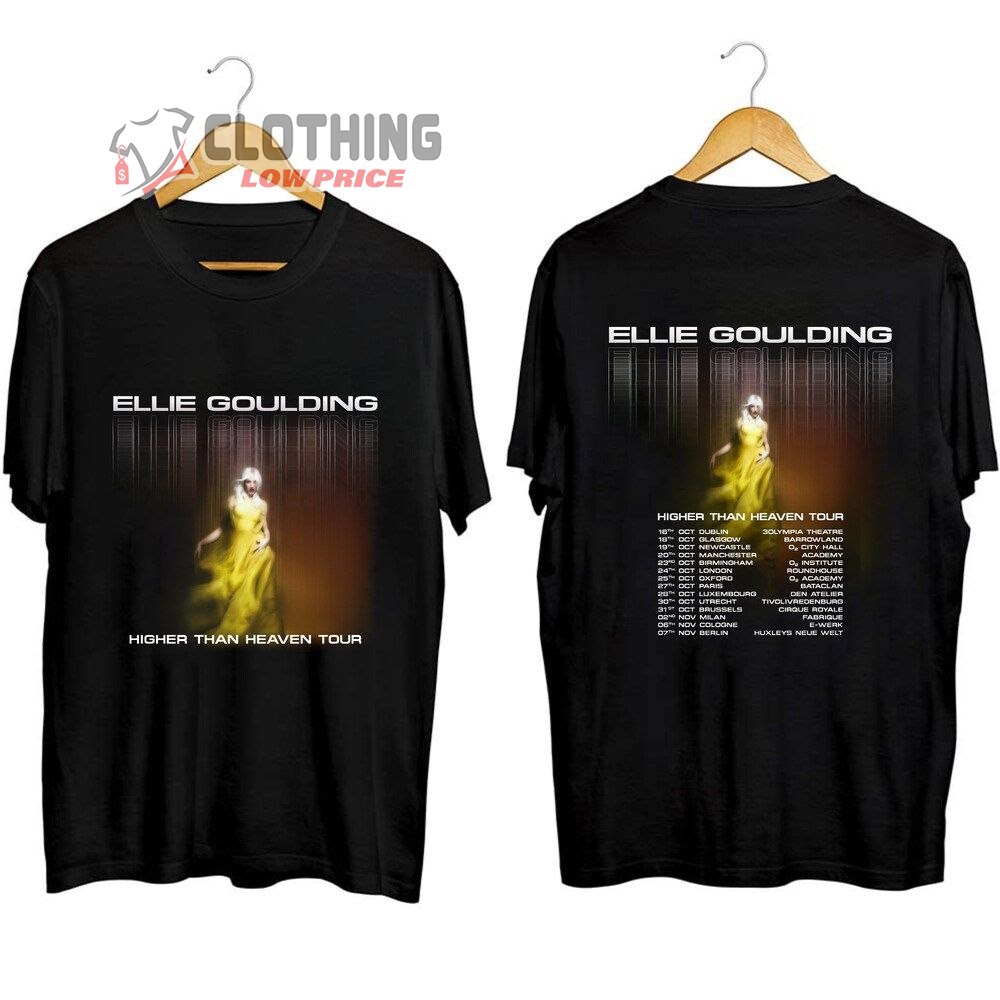 Ellie Goulding Higher Than Heaven Tour 2023 Merch, Ellie Goulding 2023 Concert Shirt, Higher Than Heaven Tour 2023 Tickets T-Shirt