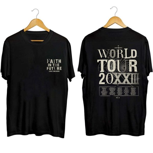 Faith In The Future Louis Tomlinson Merch, Faith In The Future World Tour 2023 North America Louis Tomlinson T-Shirt
