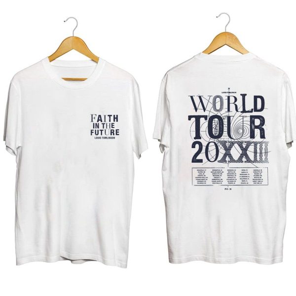 Faith In The Future Louis Tomlinson Merch, Faith In The Future World Tour 2023 North America Louis Tomlinson T-Shirt