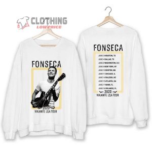 Fonseca Viajante Usa Tour 2023 Unisex Sweatshirt Fonseca 2023 Concert Shirt Fonseca Fan Merch3