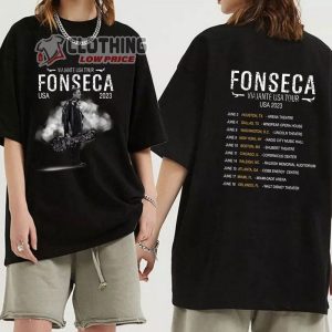 Fonseca Viajante World Tour 2023 Unisex T Shirt Fonseca 2023 Concert Shirt Fonseca 2023 Usa Tour Merch1