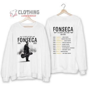 Fonseca Viajante World Tour 2023 Unisex T Shirt Fonseca 2023 Concert Shirt Fonseca 2023 Usa Tour Merch2