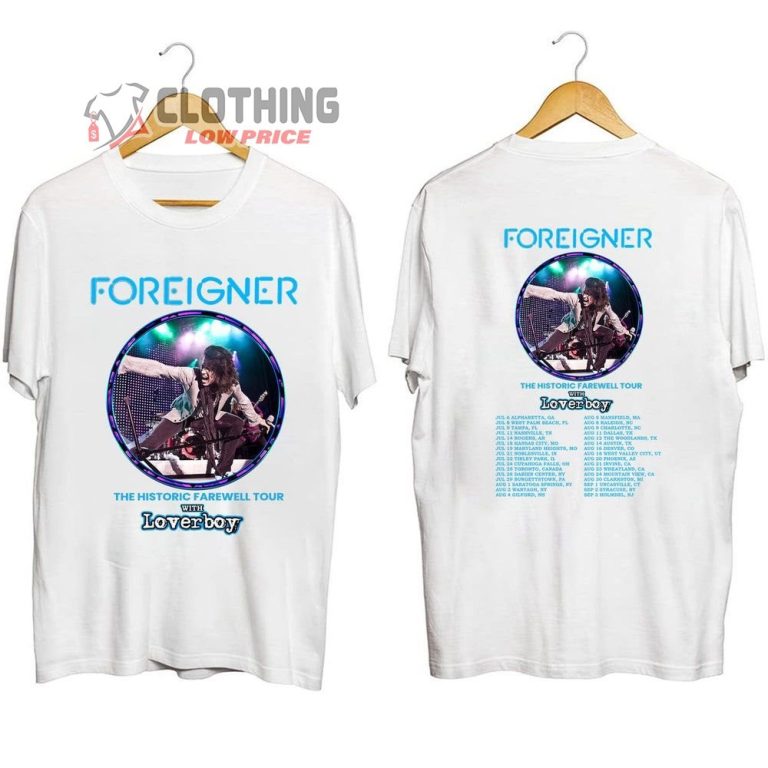 Foreigner The Histroric Farewell Tour 2023 Merch, Foreigner Tour 2023