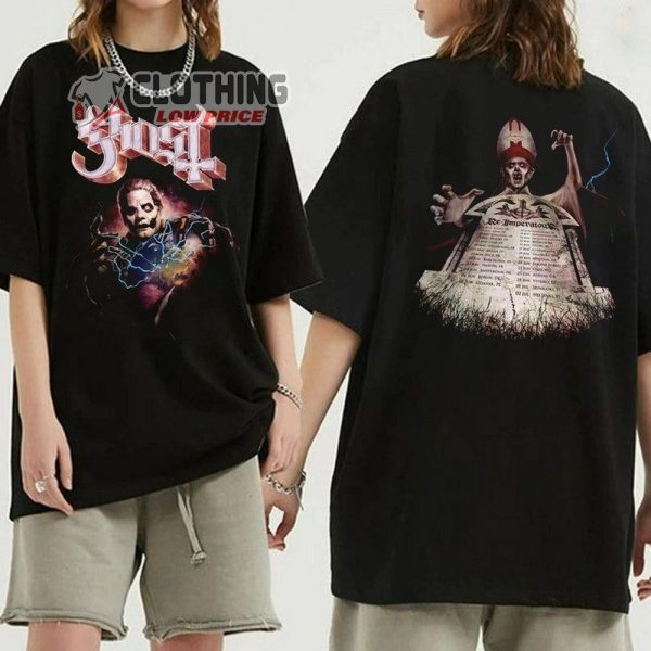 Ghost Re-Imperatour Eu Tee Merch, Ghost Band Tour 2023 Shirt, Ghost Band T-Shirt, Ghost 2023 Concert Hoodie