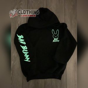 Glow In The Dark Bad Bunny Unisex Hoodie Bad Bunny Sweatshirt2