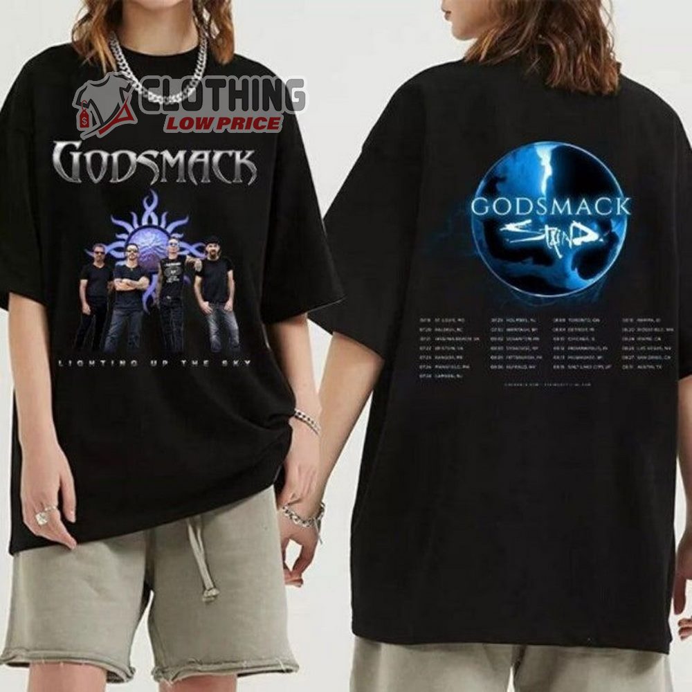 Godsmack With Staind 2023 Tour Dates Shirt, Godsmack Band Concert