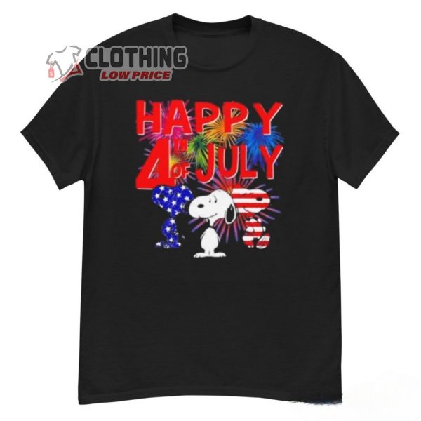 Happy 4th Of July Independence Snoopy Shirt, Happy 4th Of July Independence Snoopy  American Flag Shirt