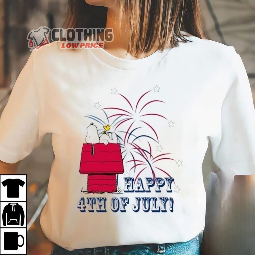Happy 4th Of July Independence Snoopy Shirt, Snoopy Happy Independence Day Shirt