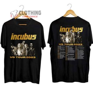Incubus Band US Tour 2023 Shirt, Incubus Band 2023 Music Concert T-Shirt, Incubus Rock Band Summer Tour Merch