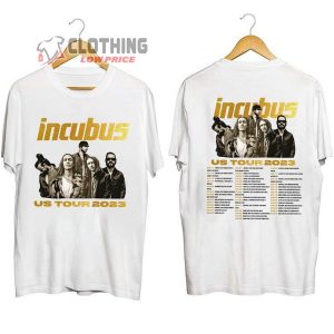 Incubus Band US Tour 2023 Shirt, Incubus Band 2023 Music Concert T-Shirt, Incubus Rock Band Summer Tour Merch