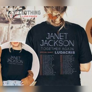 Janet Jackson Together Again Tour 2023 Unisex Shirt, Janet Jackson Tour 2023 Shirt, Janet Jackson Merch