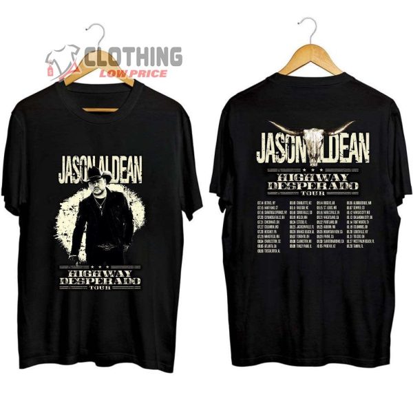 Jason Aldean Highway Desperado Tour 2023 Merch, Jason Aldean Songs Shirt, Highway Desperado Tour 2023 Tee, Jason Aldean New Album 2023 T-Shirt