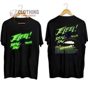 Jeleel Real Raw 2023 Tour Dates Merch, Jeleel 2023 Concert T-Shirt, Rapper Jeleel Tour Unisex T-Shirt