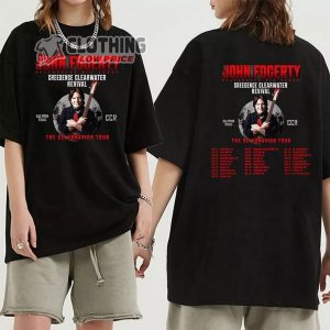 John Fogerty Celebrates His Songs Merch John Fogerty Celebration Concert Shirt John Fogerty The Celebration Tour 2023 UK Setlist T Shirt 2