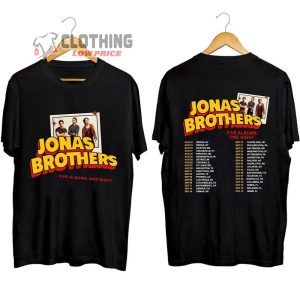 Jonas Brothers Tour 2023 Merch Jonas Brothers Five Albums One Night The Tour 2023 Shirt Jonas Brothers Concert 2023 Tickets T Shirt 2