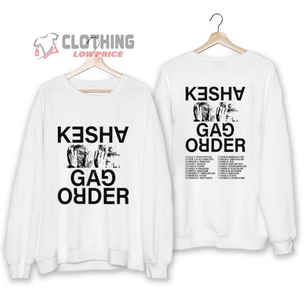 Kesha Gag Order 2023 Tour Dates Shirt, Gag Order 2023 Concert Merch, Kesha Shirt For Fan