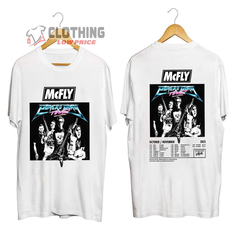 McFly Tour 2023 Setlist Merch, McFly Power Play Tour 2023 Shirt, McFly ...