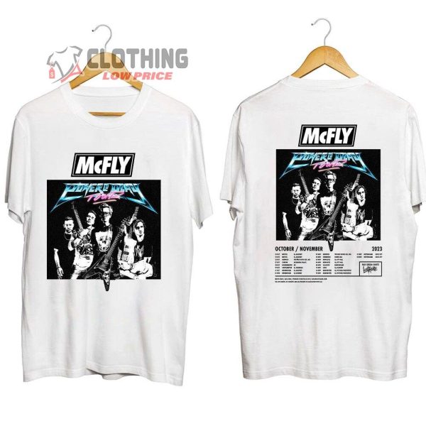 Mcfly Power To Play Tour 2023 Merch, Mcfly Band Concert 2023 Shirt, Power To Play 2023 Concert Shirt, McFly World Tour 2023 Setlist T-Shirt