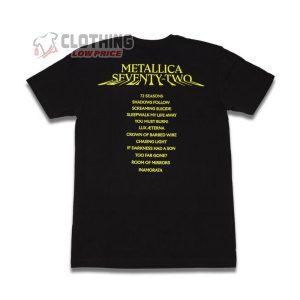 Metallica 72 SEASONS ALBUM COVER T shirt Destroyed Oversized T shirt1