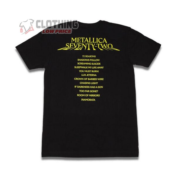 Metallica 72 SEASONS ALBUM COVER T-shirt Destroyed Oversized T-shirt