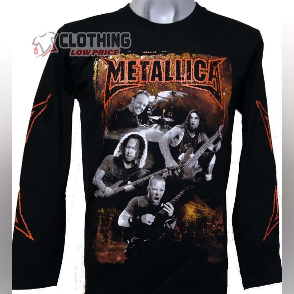 Metallica All Member Metallica The World Tour 2023 Metallica Long Sleeve Shirt