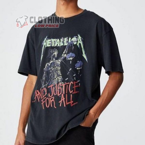 Metallica And Justice For All Metallica Album Metallica Vintage T-Shirt