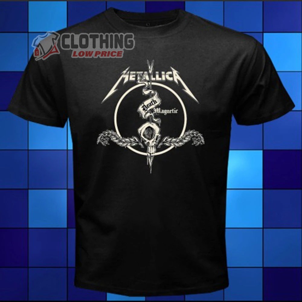 Metallica Death Magnetic Skull Rock Band T-shirt