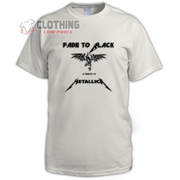 Metallica Fade To Black Flying Devil Skull White T-shirt