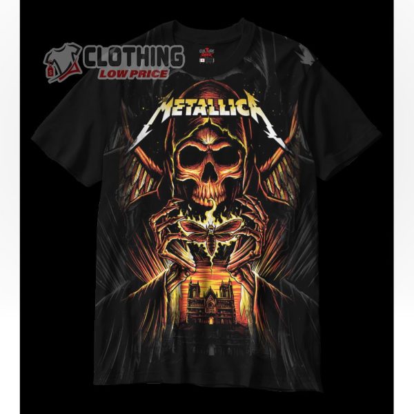 Metallica Ghost Rider Merch, Metallica Rock Band Shirt, Metallica M72 World Tour 2023 T-Shirt