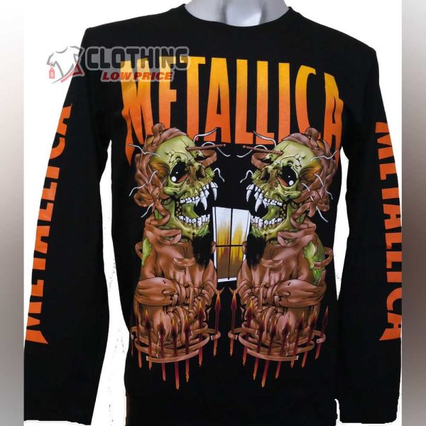 Metallica Men’s Sanitarium Metallica Band Long Sleeve Shirt