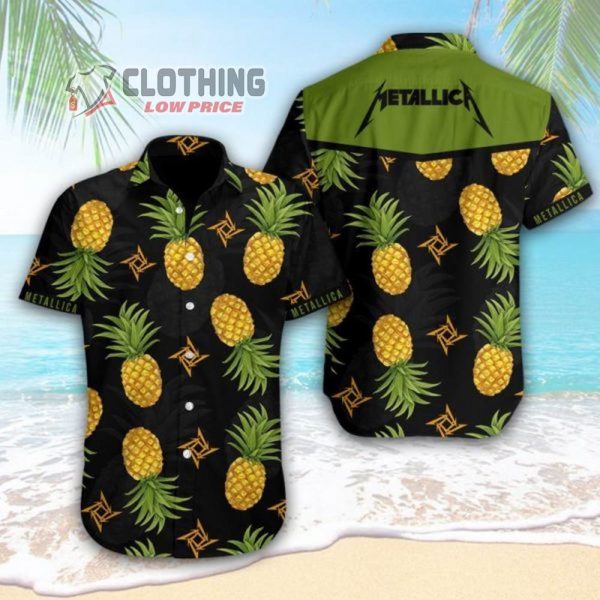 Metallica Pineapple Metallica Tour 2023 Hawaiian Shirt