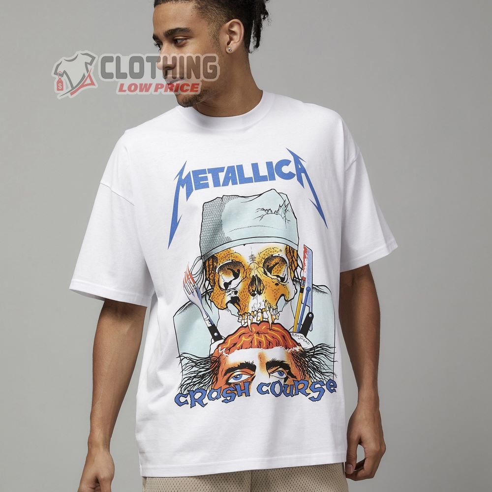 Metallica Skull Crash Course In Brain Surgery Metallica T-Shirt