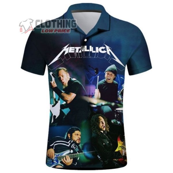 Metallica Summer Tour 2023 Metallica Band Metallica Polo Shirt