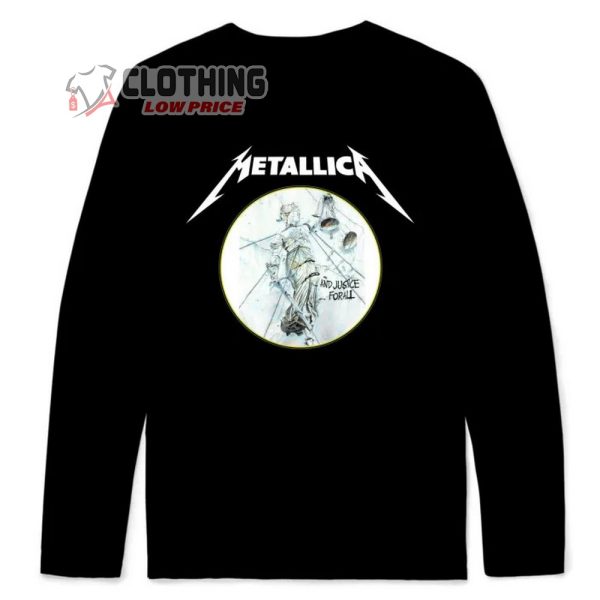 Metallica…And Justice For All Print On Circle Metallica Long Sleeve Shirt