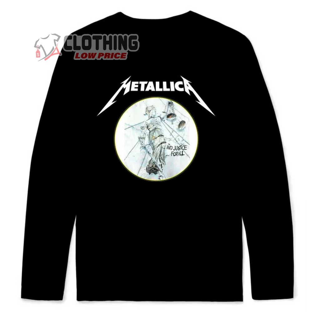 Metallica...And Justice For All Print On Circle Metallica Long Sleeve Shirt