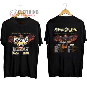 Motionless In White The Touring The End Of The World Tour 2023 Tickets Merch Motionless In White 2023 Concert Tickets Shirt Motionless In White With Special Guests T Shirt 2