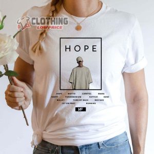 NF Hope Album Merch NF Song Shirt NF Rapper Hope Album Tee NF Hope Rap World Tour 2023 T Shirt 2