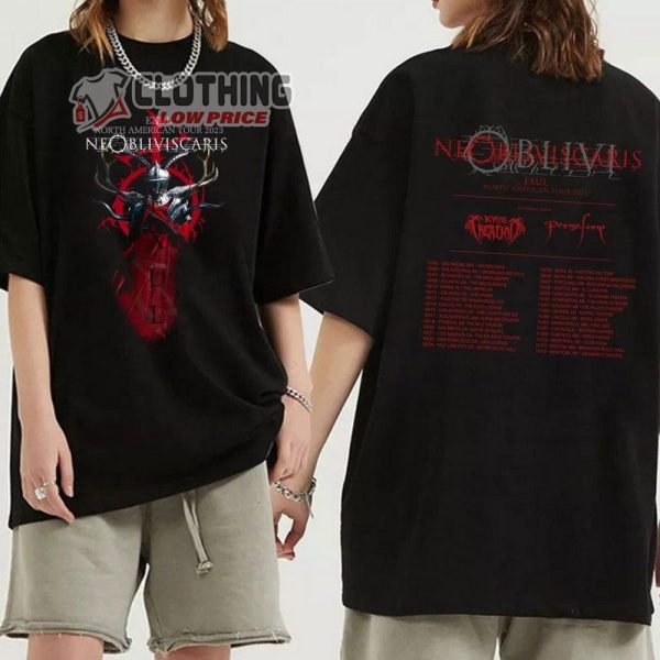 Ne Obliviscaris 2023 Tour Dates Unisex T-Shirt, Ne Obliviscaris Shirt For Fan, Ne Obliviscaris 2023 Setlist Merch